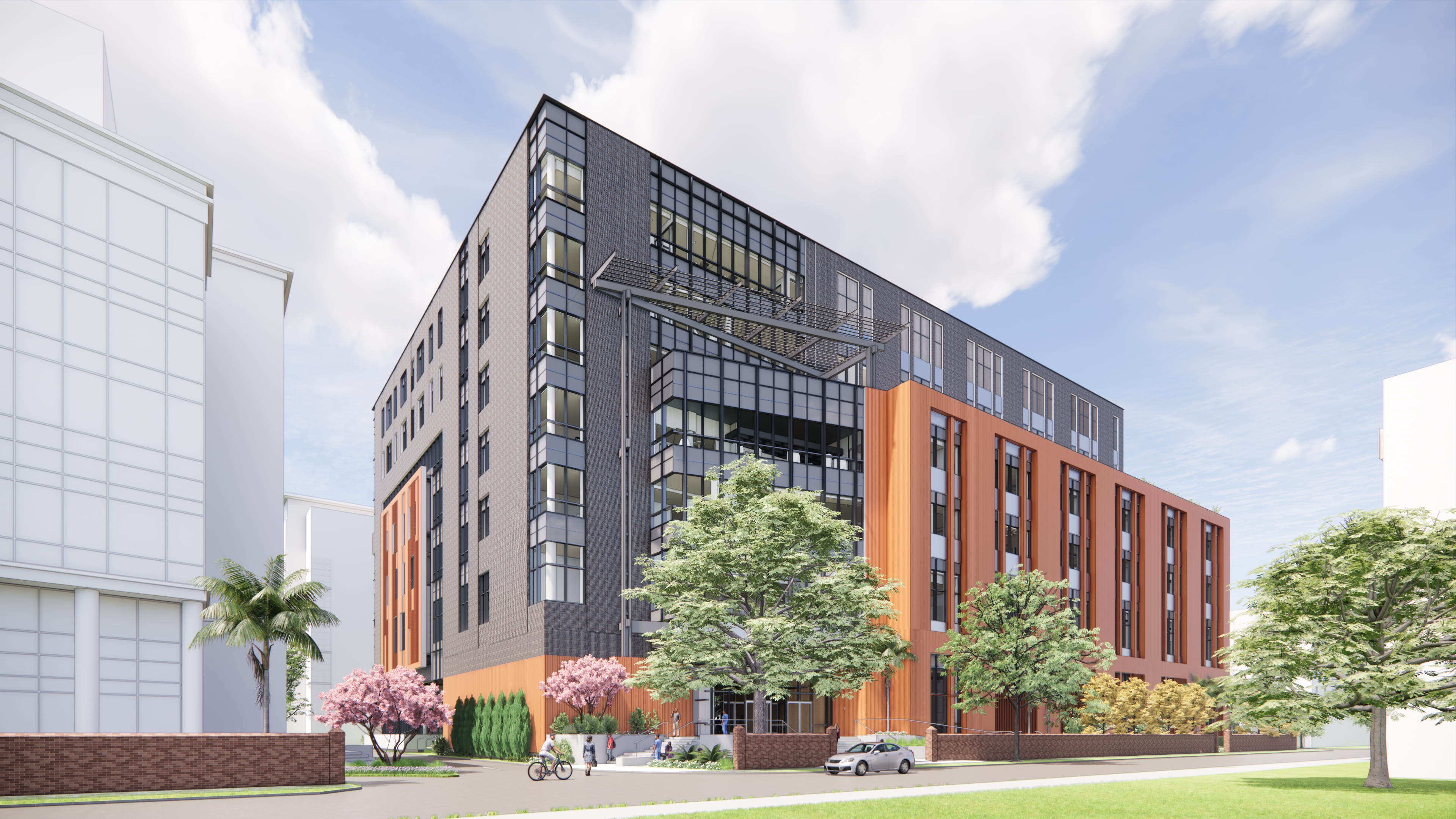  A conceptual rendering of the northeast corner of the new MUSC College of Medicine building 