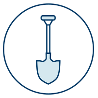 Icon of shovel
